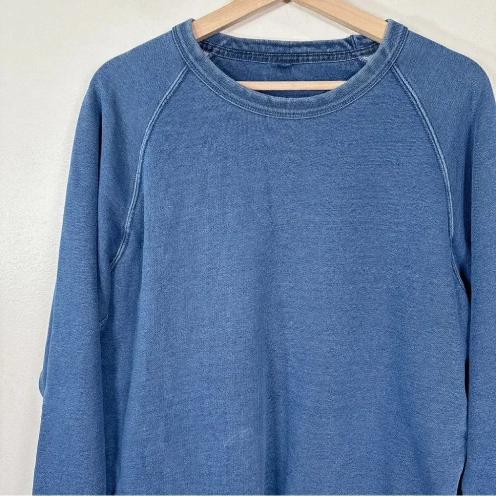 Uniqlo Womens Size Medium Crew Neck Indigo  Dye Sweatshirt - Picture 7 of 14